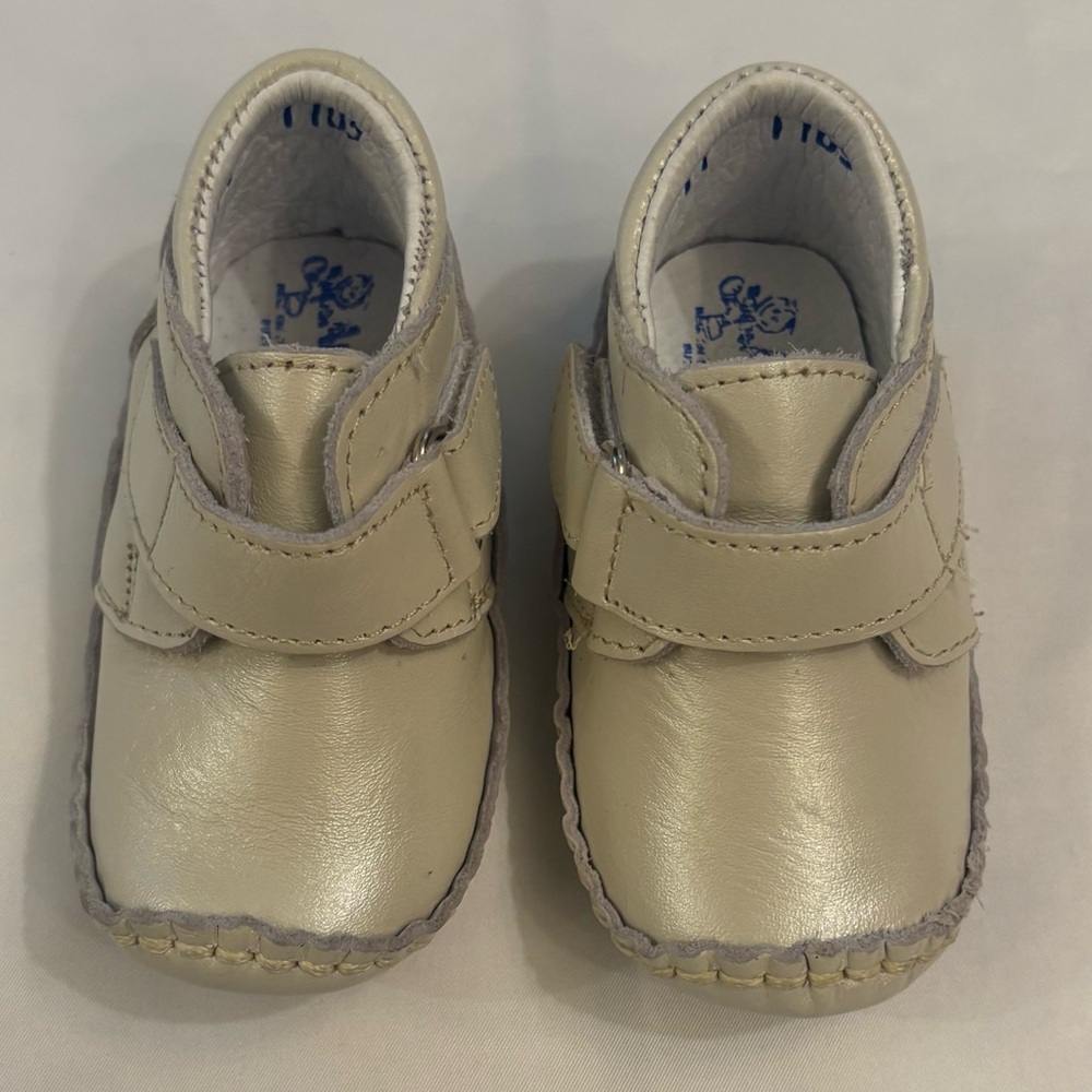 Cream Pearl Baby 0-3 Months Walker Shoes, Baptism Outfit, Nautical Baby Fit